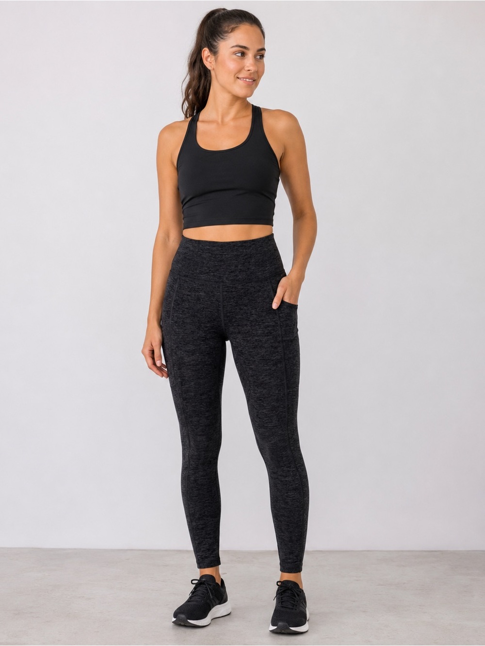 OFFLINE by Aerie The Hugger High-Waisted Leggings XS Charcoal